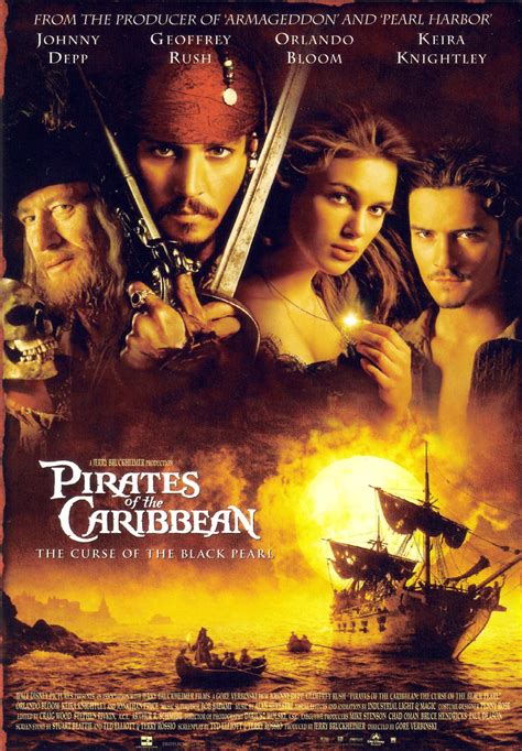 all pirates of the caribbean movies in chronological order|curse of black pearl premiere.